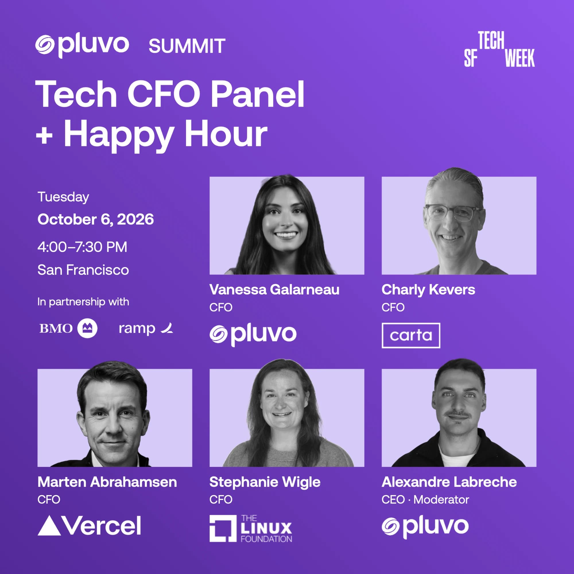 Tech CFO Panel + Happy Hour